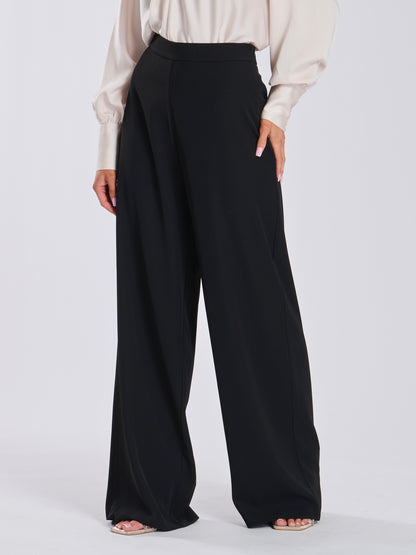 Black Wide Leg Trousers