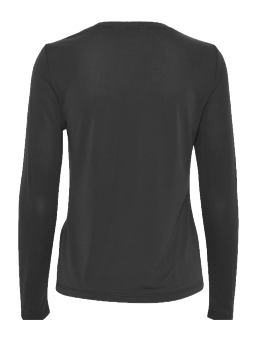 Ruched Detail Long Sleeve Top