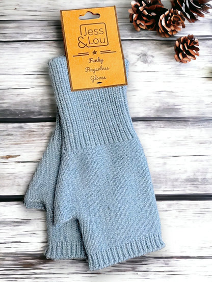 Knitted Fingerless Mittens