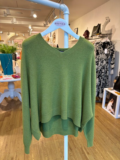 Knitted V-Neck Jumper in Multiple Colours