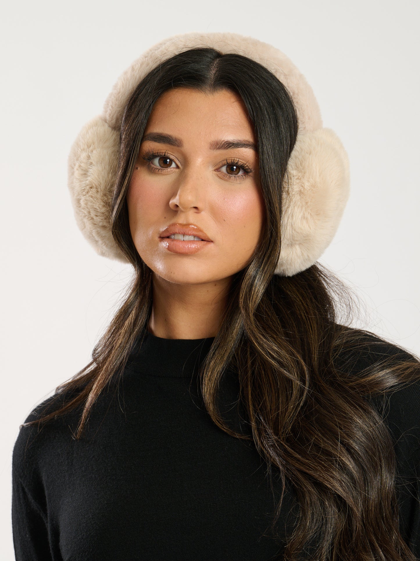 Cream Faux Fur Earmuffs