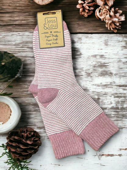 Pin Striped Cosy Socks