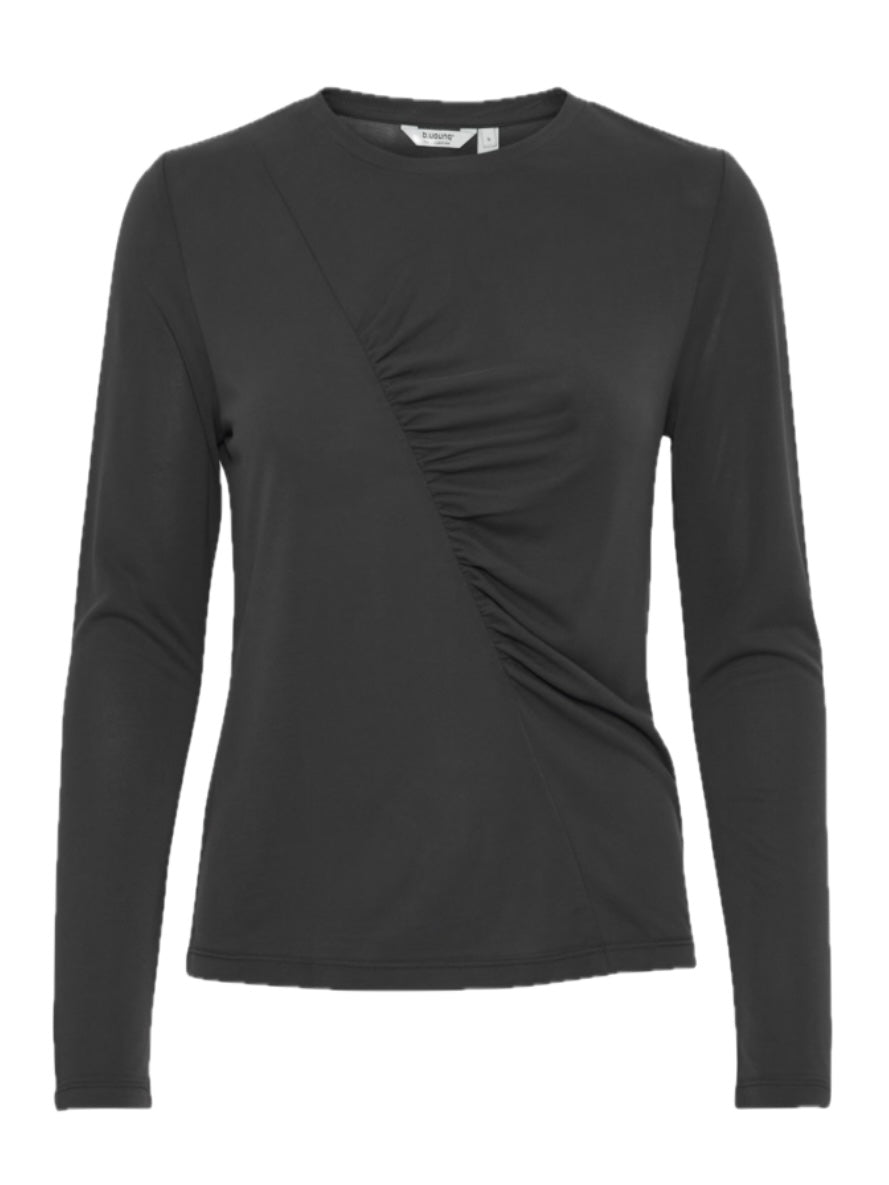 Ruched Detail Long Sleeve Top