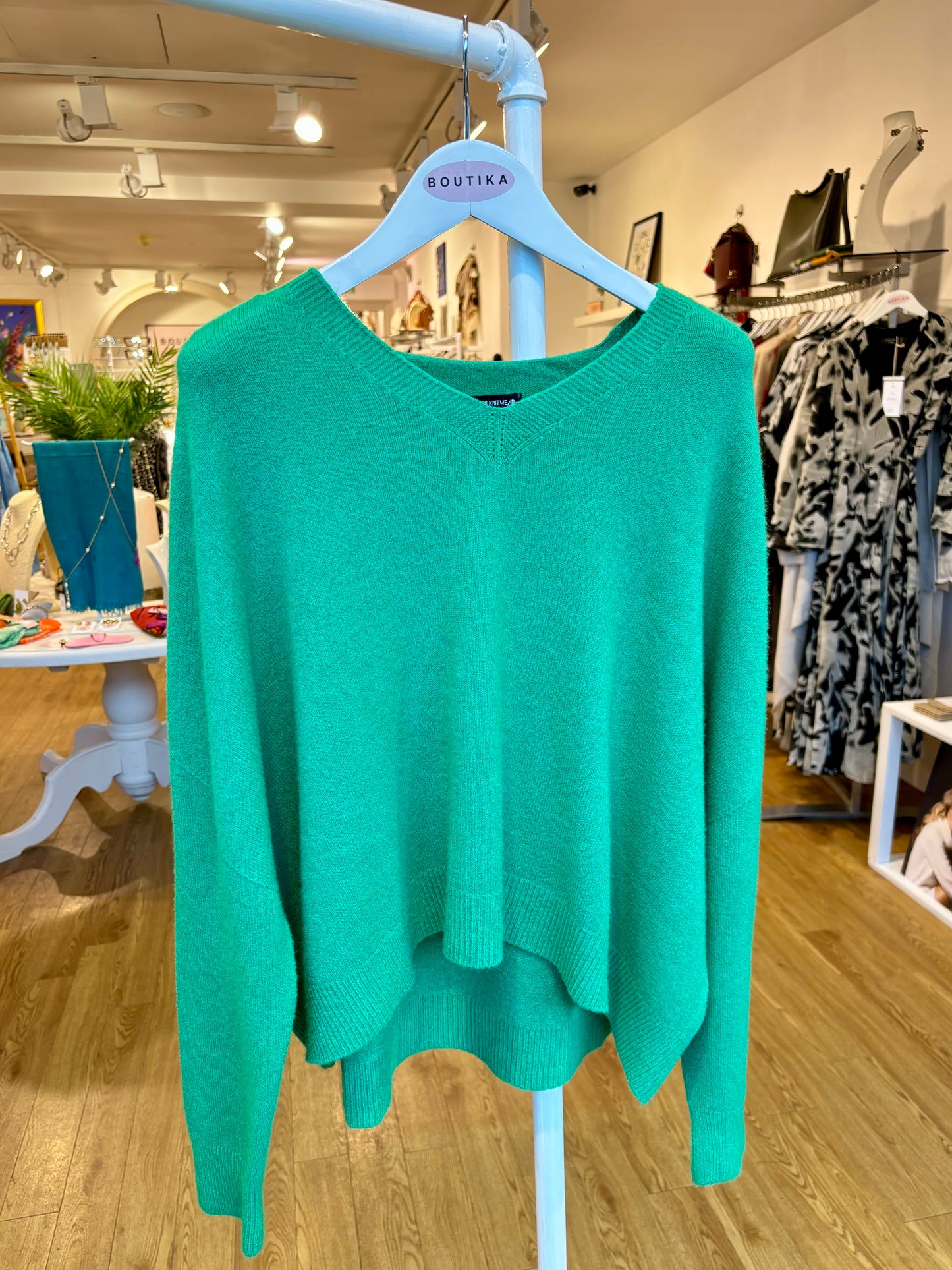 Knitted V-Neck Jumper in Multiple Colours