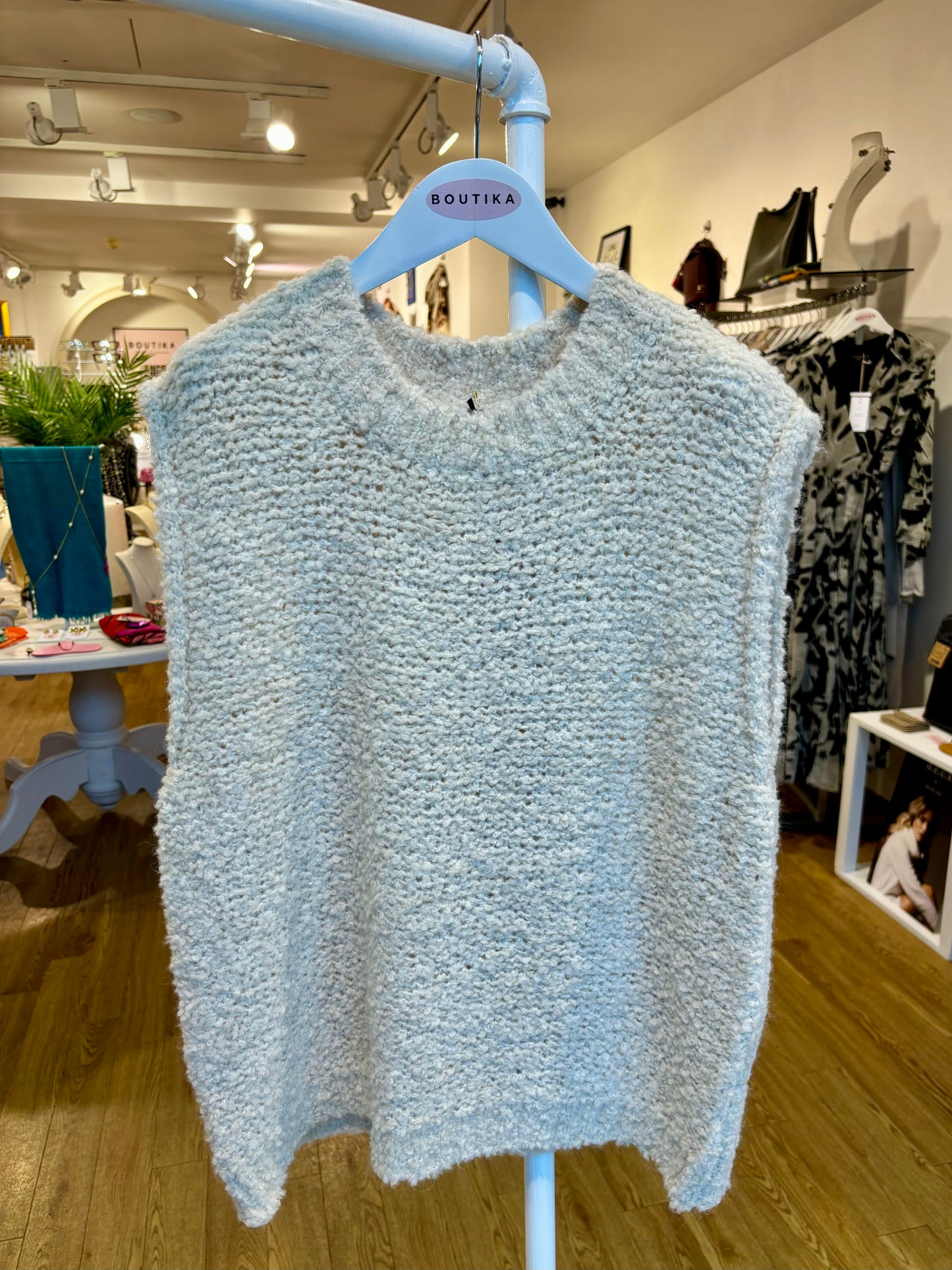 Knitted Wool Blend Vest in Multiple Colours