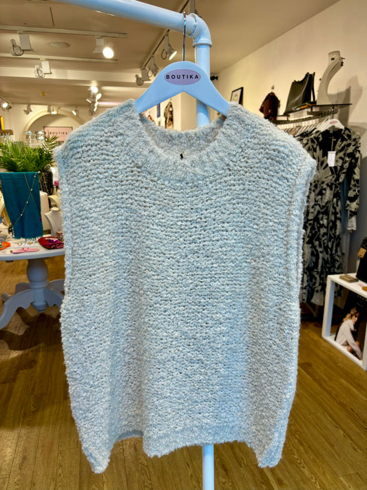 Knitted Wool Blend Vest in Multiple Colours