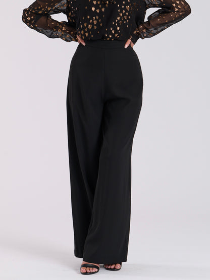 Black Wide Leg Trousers