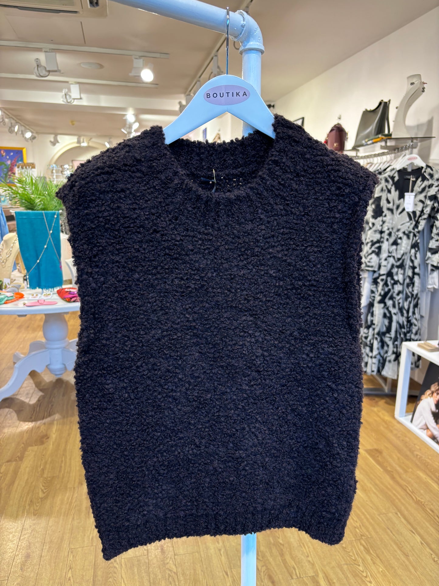 Knitted Wool Blend Vest in Multiple Colours